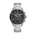 Swiss Military Hanowa Herren-Chronograph mit schwarzem Zifferblatt und Edelstahlarmband