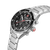 Swiss Military Hanowa Herren-Chronograph seitlich, schwarzes Zifferblatt, Edelstahlgehäuse