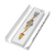 Geöffnete Uhrenbox mit eingelegter Armbanduhr und Kunstmotiv