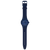 Herrenarmbanduhr mit dunkelblauem Bio-Kunststoffband und rundem dunkelblauem Zifferblatt