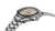Seiko Herrenarmbanduhr in Seitenansicht mit Edelstahlarmband und beigem Zifferblatt