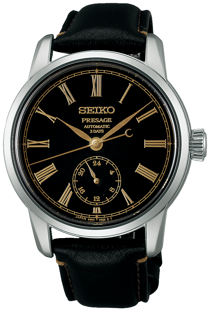 Montre Seiko Presage SPB499J1 pour homme • Cadran laqué Urushi • Réserve de marche de 72h