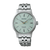 Seiko Damenuhr mit Edelstahlband, hellgrünem Zifferblatt, Strichindizes und Automatik