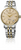 Montre Seiko avec cadran couleur champagne et bracelet en acier inoxydable or et argent, couronne à 3 heures