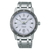 SEIKO Presage Automatik Herrenuhr mit silbernem Edelstahlband und silbernem Zifferblatt