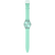 Swatch Damenuhr Pastell-Teal, Armband mit Schließe und rundem Zifferblatt