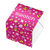 Swatch Geschenkbox mit buntem Muster; im Inneren türkisfarbene Armbanduhr mit silbernen Charms.