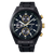 Seiko Prospex Speedtimer Herren-Armbanduhr mit schwarzem Edelstahlband und dunklem Zifferblatt