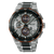 Seiko Astron Chronograph: schwarzes Zifferblatt, orange Akzente, graues Titanarmband
