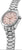 Bracelet pour homme en acier inoxydable argenté avec cadran rose, vue de côté