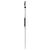 Herrenarmbanduhr von der Seite: schlankes schwarzes Gehäuse mit blauem Silikonarmband
