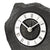 Horloge de table en ardoise naturelle avec grand cadran et aiguilles, chiffres romains