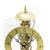 Dessus de montre de table doré avec cloche et mouvement squelette apparent