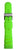 Bracelet en silicone vert pour montre homme avec boucle ardillon et trous de réglage