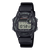 Casio Herrenuhr mit schwarzem Kunststoffarmband, digitaler Anzeige und Illuminator-/LIGHT-Taste