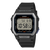 Casio Herren-Digitaluhr Schwarz mit Vibrationsalarm, großes LCD-Display und Beleuchtung