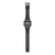 Casio Herren-Digitaluhr Schwarz, Seitenansicht mit breitem Kunststoffarmband