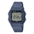 Herrenarmbanduhr Casio mit rundem Gehäuse, blauem Band und gut lesbarem Digitaldisplay