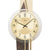 Horloge murale avec cadran rond, cadre en laiton et couvercle transparent