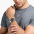 Herren-Chronograph am Handgelenk, schwarzes Zifferblatt, silbernes Metallband