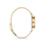 Goldfarbenes Milanaise-Uhrarmband mit Verschluss, Seitenansicht