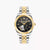 Bicolor-Armbanduhr Thomas Sabo mit schwarzem Zifferblatt und Edelstahlarmband, Automatik