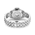 Thomas Sabo Damenuhr mit gravierter Edelstahlrückseite und silbernem Gliederarmband