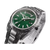 Thomas Sabo Armbanduhr mit rauchgrünem Zifferblatt, Ornamentlünette und Metallarmband