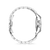 Damenuhr Seitenansicht mit silberfarbenem Edelstahlarmband und silberfarbenem Gehäuse