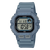 Casio Herrenarmbanduhr, graues Kunststoffgehäuse, LCD-Anzeige, seitliche Drücker