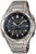 Montre homme avec cadran sombre, bracelet en métal, date et affichage numérique (Casio)