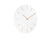 Petite horloge murale, cadran blanc avec index bâtons et aiguilles dorés