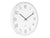 Horloge murale ronde blanche avec aiguilles analogiques et index
