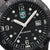 Herrenarmbanduhr von Luminox, Nahansicht Zifferblatt mit LUMINOX-Emblem, Datum und 100 m Skala