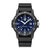 Luminox Sea Bass Herrenuhr: schwarzes Kautschukband, blaues Zifferblatt, Datum