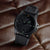 Luminox Moon Valley Armbanduhr, schwarze Lünette und Kautschukband mit strukturierter Oberfläche