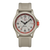 Montre Luminox Bear Grylls pour homme avec boîtier beige, cadran orange et bracelet en caoutchouc