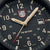 Cadran de montre pour homme avec logo LUMINOX, guichet date et aiguilles beiges