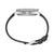 Fond de la montre bracelet pour homme avec boîtier en acier et bracelet en cuir noir