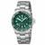 Montre Luminox pour homme avec bracelet en acier inoxydable et cadran vert, ronde