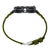 Montre homme avec bracelet en silicone couleur olive et boîtier en carbone noir