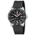 Montre de plongée pour homme avec cadran noir, logo LUMINOX et bracelet en silicone noir