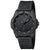 Montre Luminox pour homme : cadran noir avec index des heures, guichet de date (3), bracelet noir.