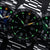 Bracelet de montre pour homme, gros plan : cadran noir avec marqueurs lumineux verts et index