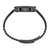Bracelet en silicone noir pour montre de plongée avec fermoir et pattes de fixation