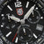 Montre chronographe pour homme : vue détaillée cadran noir avec logo LUMINOX et date 31