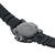 Bracelet pour homme fermoir et fond de boîtier gravés, bracelet en caoutchouc noir