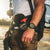 Montre Luminox pour homme au poignet, bracelet noir, marqueurs lumineux visibles
