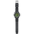 Armbanduhr von Luminox Navy SEAL in Seitenansicht mit schwarzem Kautschukband und grünem Zifferblatt