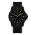 Montre Luminox avec index luminescents, cadran noir et bracelet en caoutchouc noir